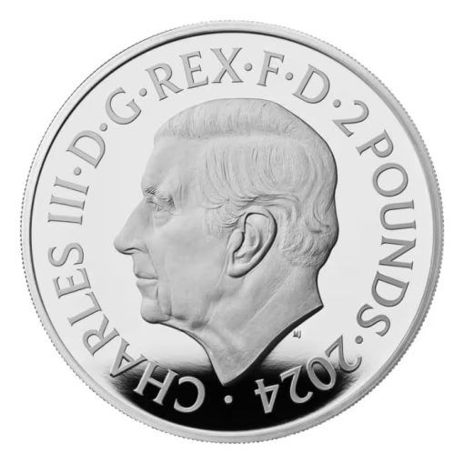 2024年 (新品) イギリス「ブリタニア」純銀 1オンス プルーフ/リバースプルーフ 銀貨【2枚セット】 - 画像 (6)