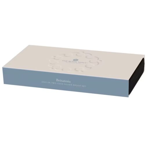 2023 (New) Great Britain Britannia Silver 1 oz Proof & Reverse Proof Coin【2 Coin Set】 - Image 8