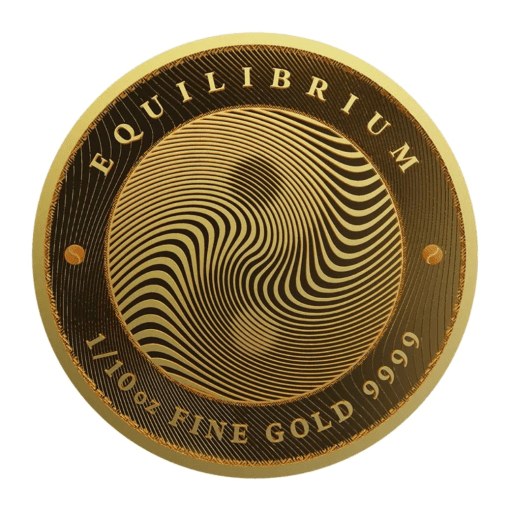 2021年 (新品) トケラウ「均衡・イクイリブリアム」純金 1/10オンス 金貨