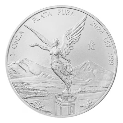 2024年 (新品) メキシコ「リベルタッド」純銀 1オンス 銀貨