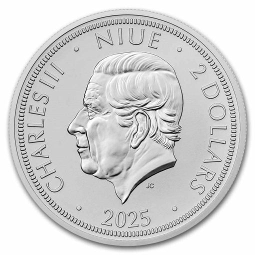 2025 (New) Niue Czech Lion Silver 1 oz Coin - Image 2