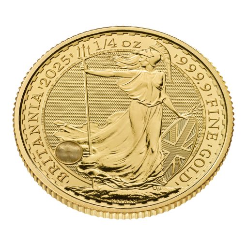 2025年 (新品) イギリス「ブリタニア」純金 1/4オンス 金貨 - 画像 (3)