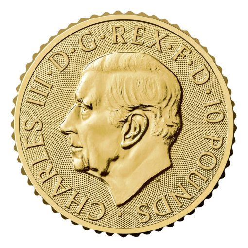 2025 (New) Great Britain Britannia Gold 1/10 oz Coin - Image 2