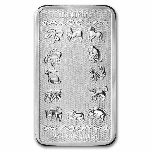 2025 (New) Year of the Snake Lunar Silver 10 oz Bar - Image 2