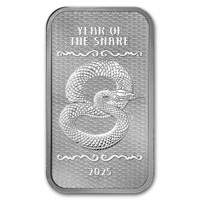 2025 (New) Year of the Snake Lunar Silver 10 oz Bar