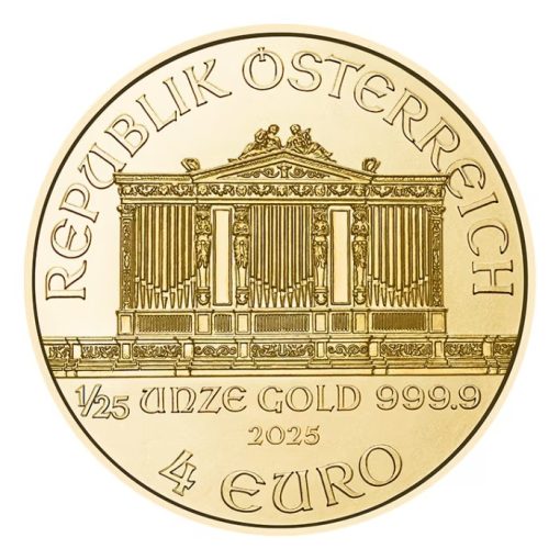 2025 (New) Austrian Philharmonic Gold 1/25 oz Coin - Image 2
