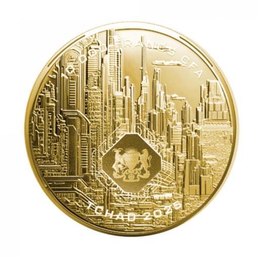 2025年 (新品) チャド「AI・人工知能」純金 1/10オンス 金貨 - 画像 (2)