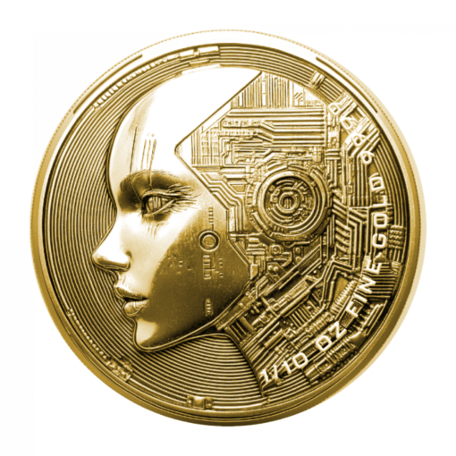 2025年 (新品) チャド「AI・人工知能」純金 1/10オンス 金貨
