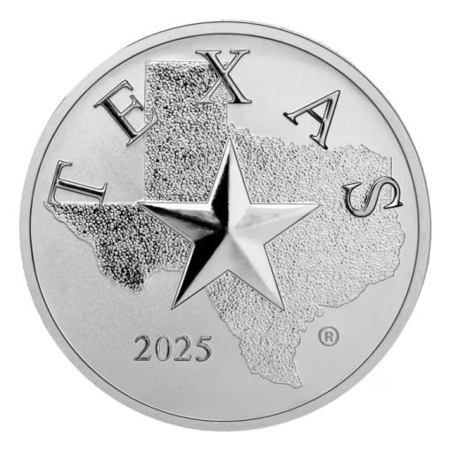 2025 (New) USA Texas Mint Cowboy Silver 1 oz Reverse Proof Round - Image 2