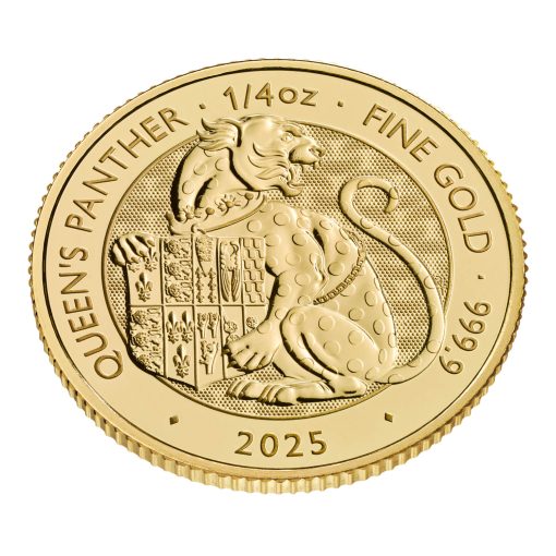 2025 (New) Great Britain The Royal Tudor Beast The Queen's Panther Gold 1/4 oz Coin - Image 3