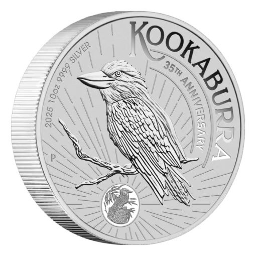2025 (New) Australian Kookaburra 35th Anniversary Silver 10 oz Coin - Image 3