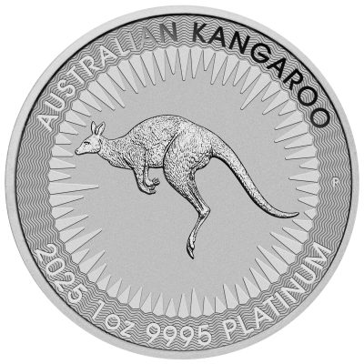 2025年 (新品) オーストラリア「カンガルー」純プラチナ 1オンス プラチナ貨