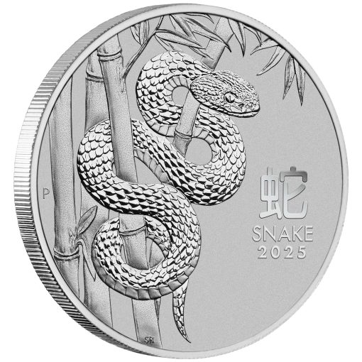 2025年 (新品) オーストラリア「 干支 十二支・巳年 蛇年」純プラチナ 1オンス プラチナ貨 - 画像 (3)