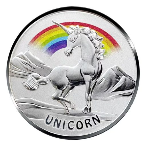 2023 (New) Fiji Unicorn Silver 1 oz Color Coin