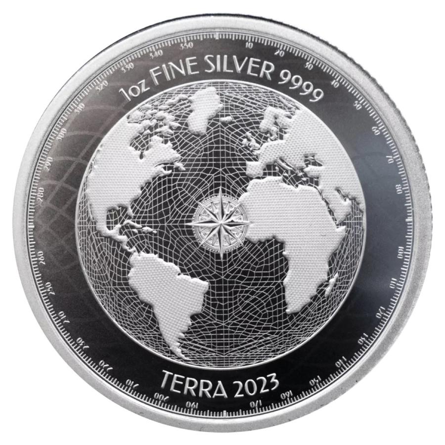 2023年 (新品) ニウエ「地球・テラ」純銀 1オンス 銀貨