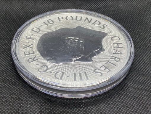 2024 (New) Great Britain The Royal Tudor Beasts The Welsh Dragon Silver 10 oz Coin #9687 - Image 6