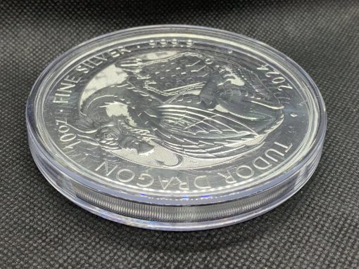 2024 (New) Great Britain The Royal Tudor Beasts The Welsh Dragon Silver 10 oz Coin #9687 - Image 5