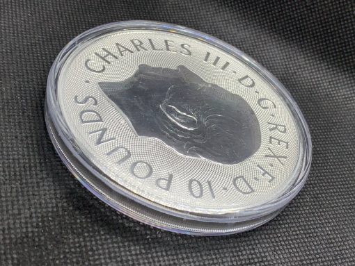 2024 (New) Great Britain The Royal Tudor Beasts The Welsh Dragon Silver 10 oz Coin #9687 - Image 4
