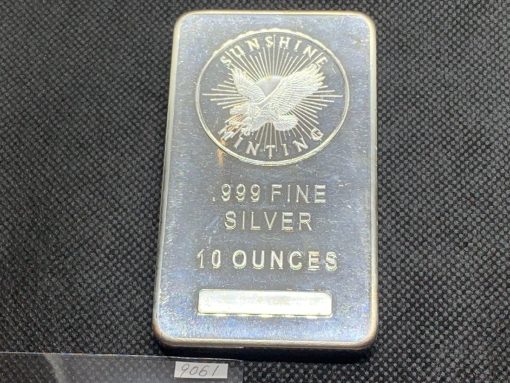 (New) USA Sunshine Mint Pure Silver 10 oz Bar #9061