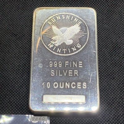 (New) USA Sunshine Mint Pure Silver 10 oz Bar #9060