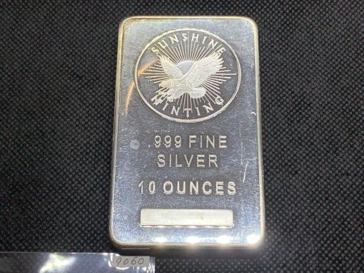 (New) USA Sunshine Mint Pure Silver 10 oz Bar #9060