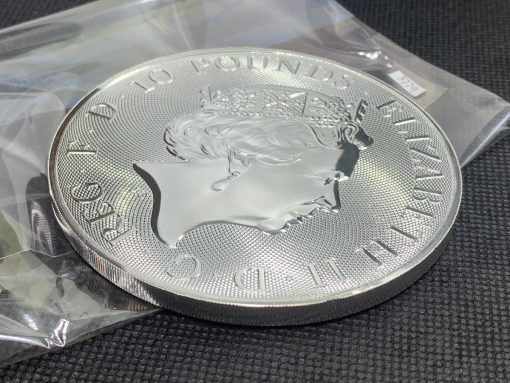 2021 (New) Great Britain White Horse 10 oz Silver Queen's Beasts #3779 - Image 4