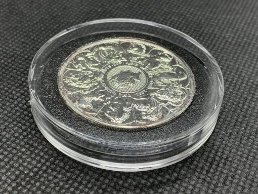 2021年 (新品) イギリス「クィーンズ ビースト・コンプリーター」純銀 2オンス 銀貨 #10732 - 画像 (5)