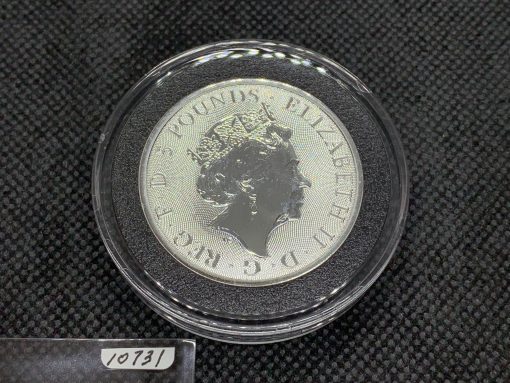 2021 (New) Great Britain Queens Beast Completer £5 Silver 2 oz Coin #10731 - Image 2