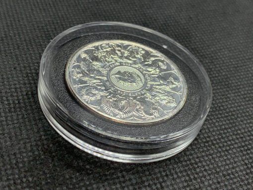 SOLD 2021 (New) Great Britain Queens Beast Completer £5 Silver 2 oz Coin #10728 - Image 3
