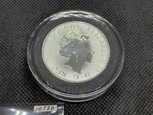 2021年 (新品) イギリス「クィーンズ ビースト・コンプリーター」純銀 2オンス 銀貨 #10726 - 画像 (2)