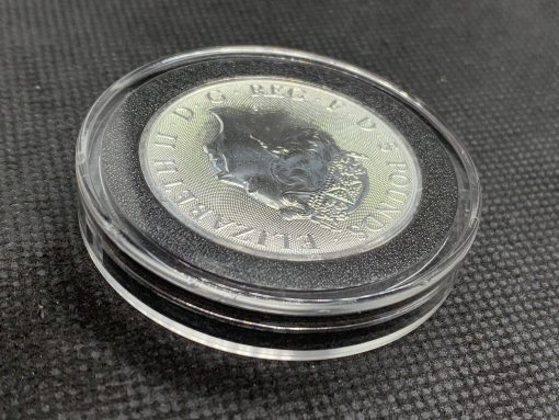 2021年 (新品) イギリス「クィーンズ ビースト・コンプリーター」純銀 2オンス 銀貨 #10725 - 画像 (4)