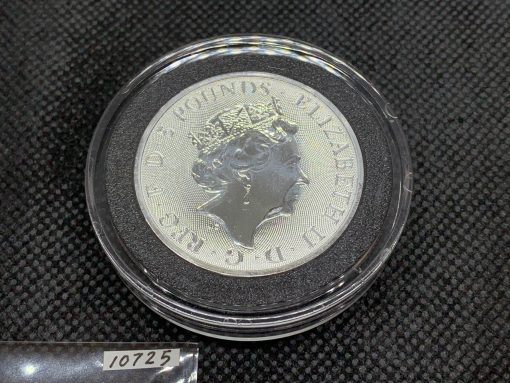2021年 (新品) イギリス「クィーンズ ビースト・コンプリーター」純銀 2オンス 銀貨 #10725 - 画像 (2)