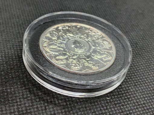 2021年 (新品) イギリス「クィーンズ ビースト・コンプリーター」純銀 2オンス 銀貨 #10725 - 画像 (3)
