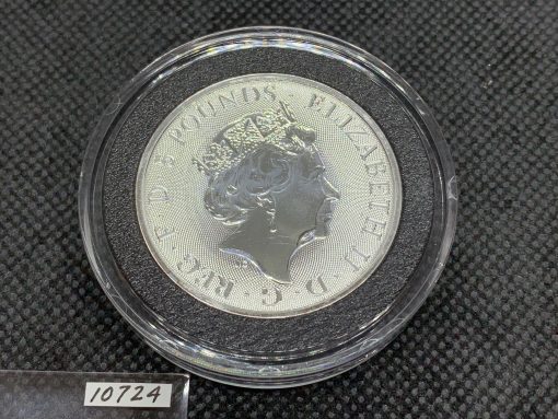 2021 (New) Great Britain Queens Beast Completer £5 Silver 2 oz Coin #10724 - Image 2