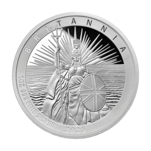 2025 (New) Great Britain Britannia Silver 1 oz Proof & Reverse Proof Coin【2 Coin Set】 - Image 3