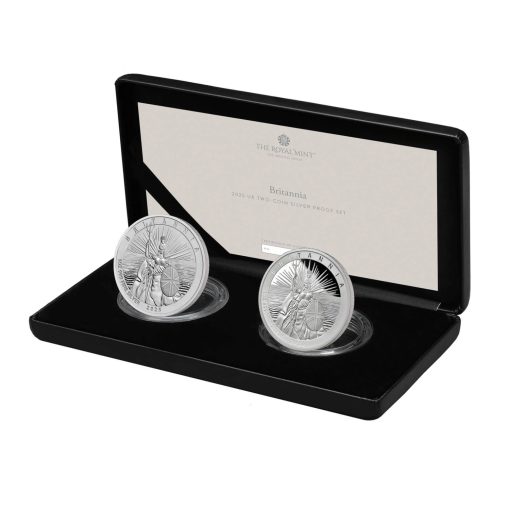 2025 (New) Great Britain Britannia Silver 1 oz Proof & Reverse Proof Coin【2 Coin Set】 - Image 2