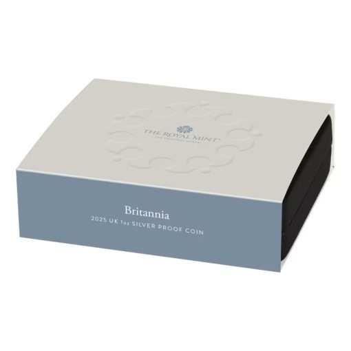 2025年 (新品) イギリス「ブリタニア」純銀 1オンス プルーフ 銀貨 - 画像 (6)