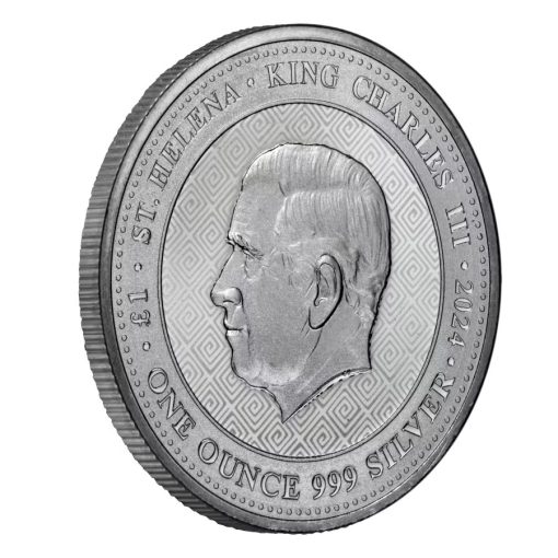 2024 (New) St. Helena Athena Owl Silver 1 oz Coin - Image 4