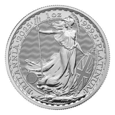 2025年 (新品) イギリス「ブリタニア」白金 純プラチナ 1オンス プラチナ貨