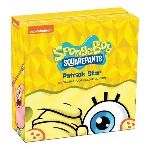 2025 (New) Tuvalu SpongeBob SquarePants - Patrick Star Silver 1 oz Color Proof Coin - Image 5