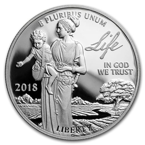 2018年 (新品) アメリカ「イーグル」純プラチナ 1オンス プルーフ プラチナ貨 - 画像 (2)