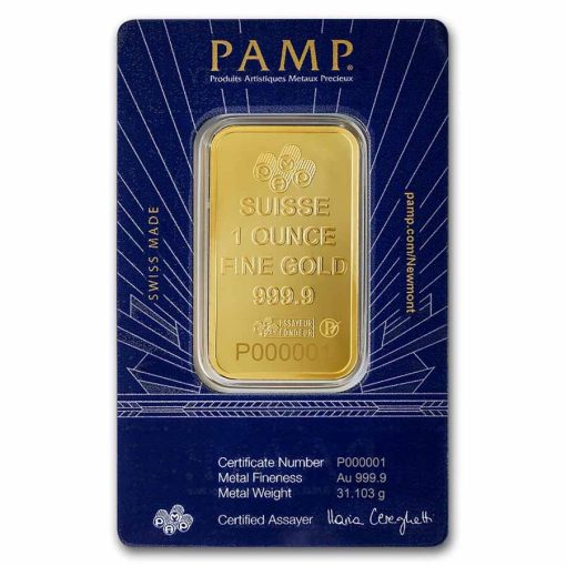 (New) Swiss Pamp Lady of Liberty Gold 1 oz Bar - Image 2