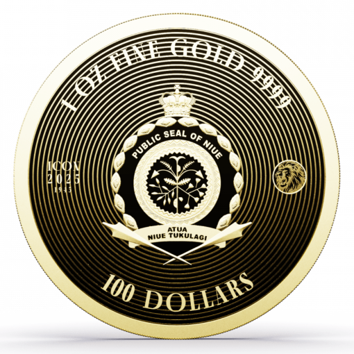 2025年 (新品) ニウエ「アイコン・ウィンストン チャーチル」純金 1オンス 金貨 - 画像 (2)