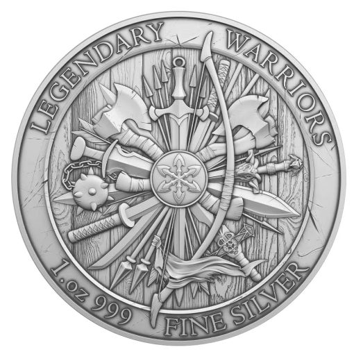 (New) USA Legendary Warriors Joan of Arc Silver 1 oz Round - Image 2