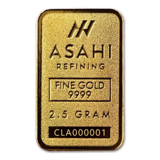 2025年 (新品) アメリカ「アサヒ 干支 十 二支・巳年 蛇年」純金 2.5グラム バー - 画像 (4)