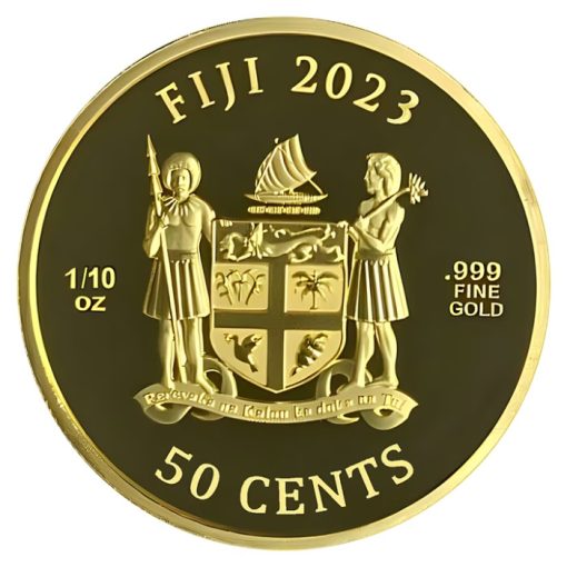 2023年 (新品) フィジー「猫」純金 1/10オンス 金貨 - 画像 (2)