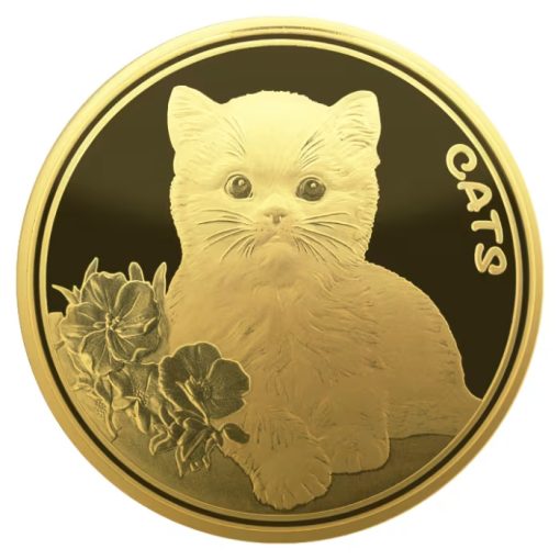 2023年 (新品) フィジー「猫」純金 1/10オンス 金貨
