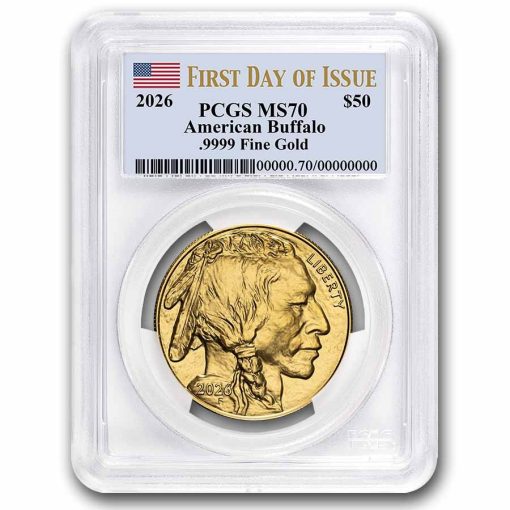 2026年 (新品) アメリカ「バッファロー」純金 1オンス 金貨 PCGS MS70