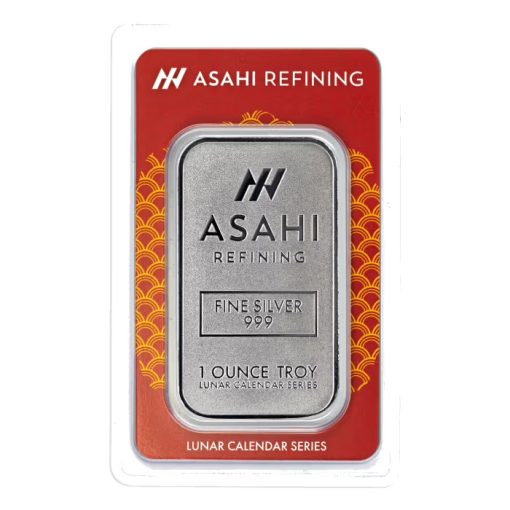 2025 (New) ASAHI Lunar Snake Silver 1 oz Bar - Image 2