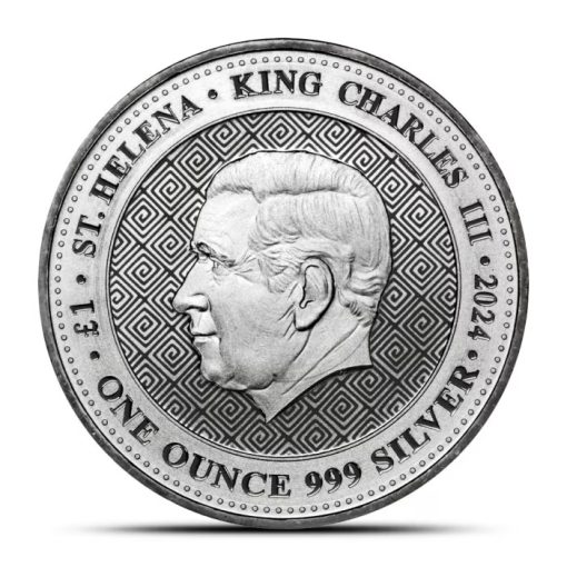 2024年 (新品) セントヘレナ「ティルスのシェケル・レプリカ」純銀 1オンス 銀貨 - 画像 (2)